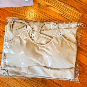 Tan neutral active wear set NEW